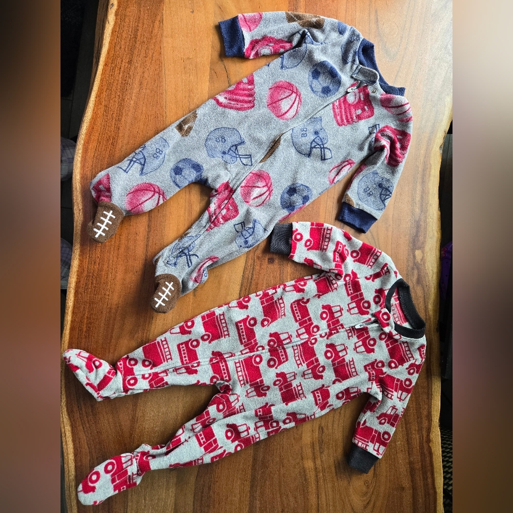 Baby boy One-Piece Footed Fleece Pajamas Onesies
